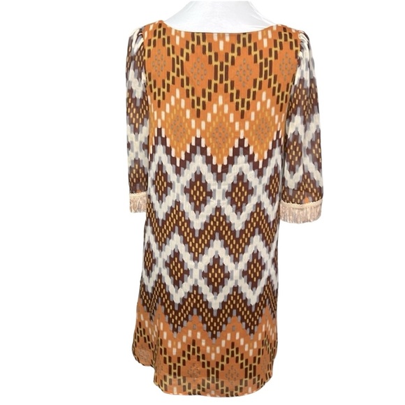 Judith March Fringes Printed Dress - Picture 4 of 6